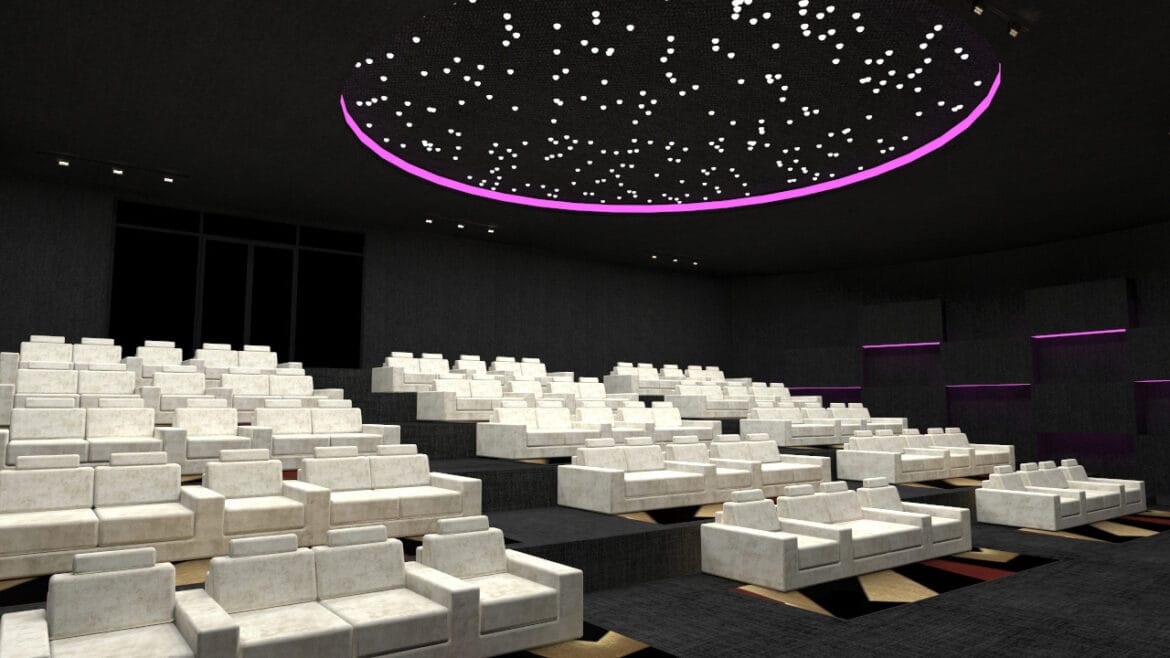 Kent Theater Design | Immersive Audiovisual Interior Concept – ANDROON